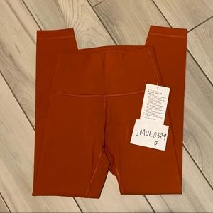 Lululemon Wunder Train HR Tight 25” * Aztec Brick